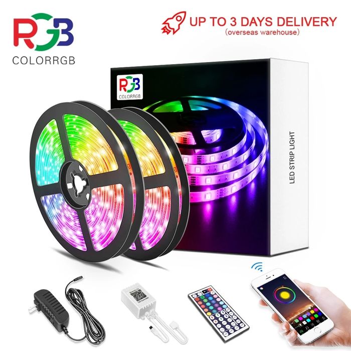 Kit 10mts fita led RGB modelo 5050