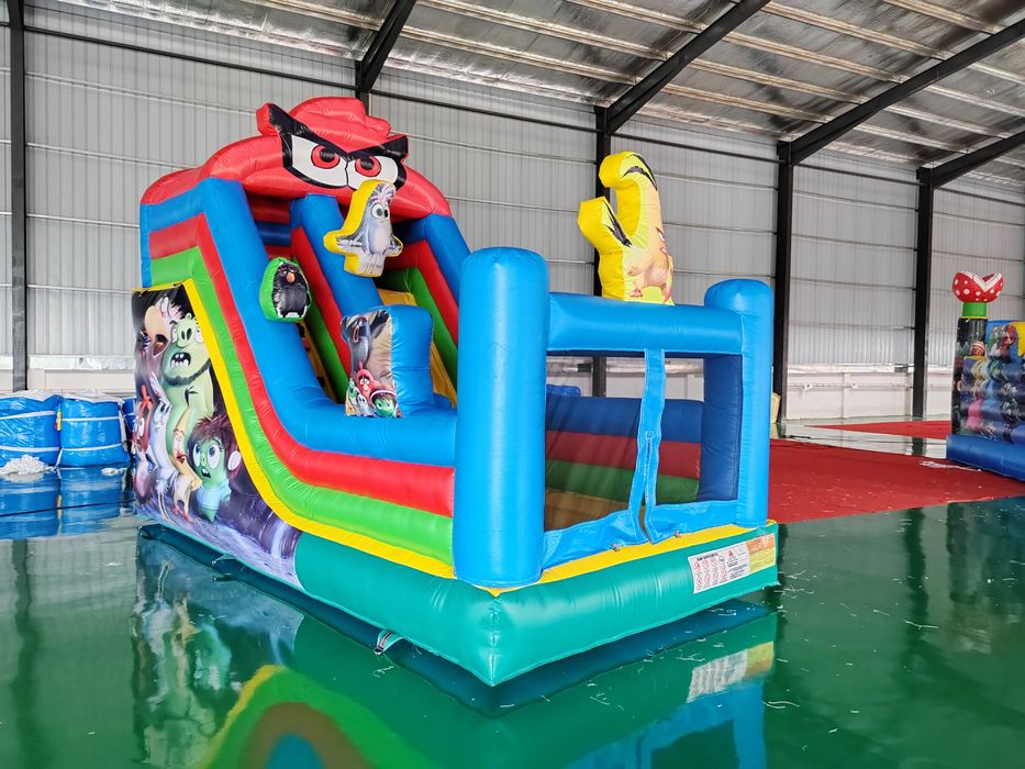 Nowosc 2026 zjezdzalnia zamek dmuchany dmuchaniec angry birds 6x4.5x3