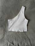 Crop top topik krótki top prążkowany prążek krótka bluzka nakd