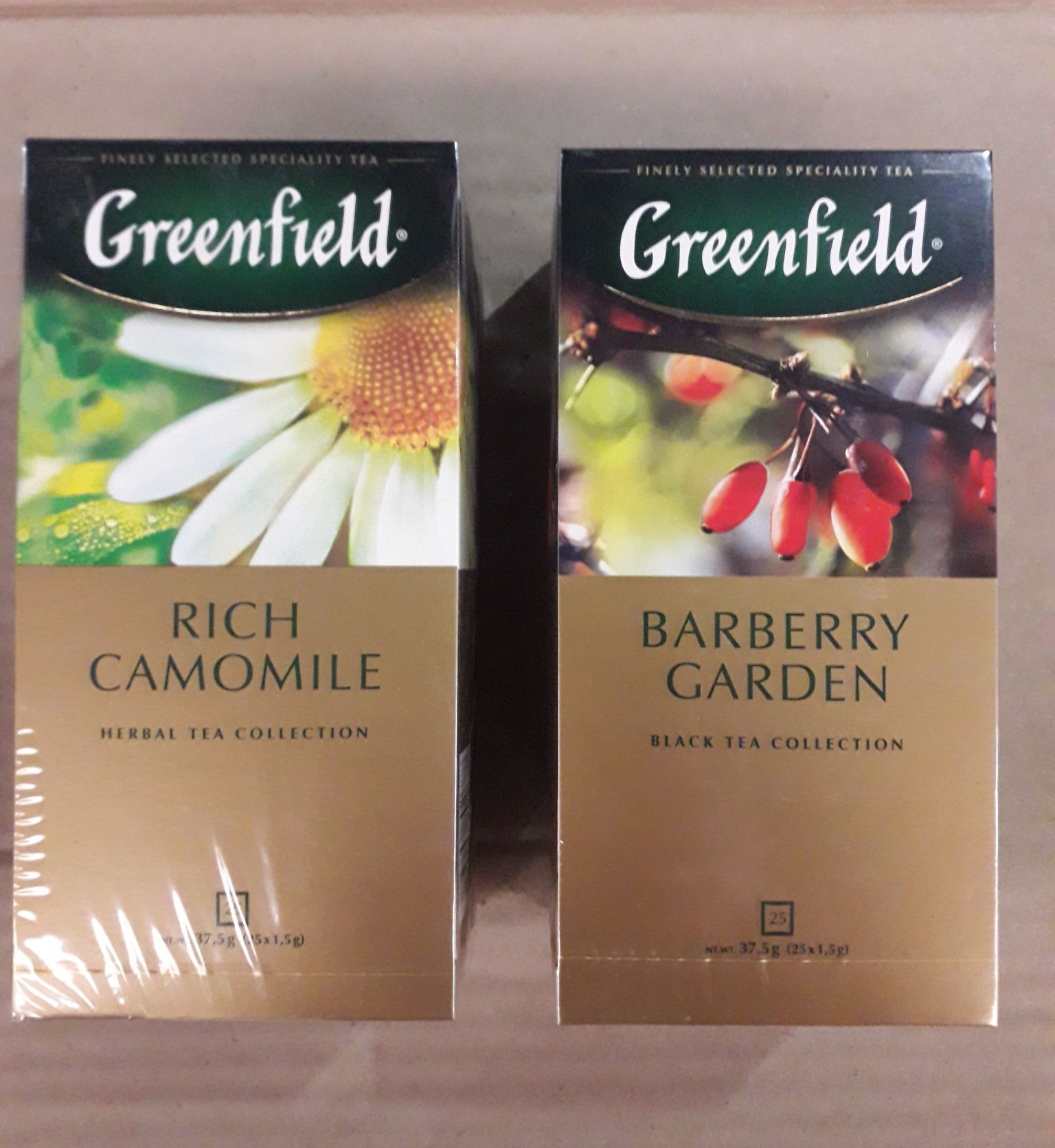 Чай Гринфилд черный и зеленый