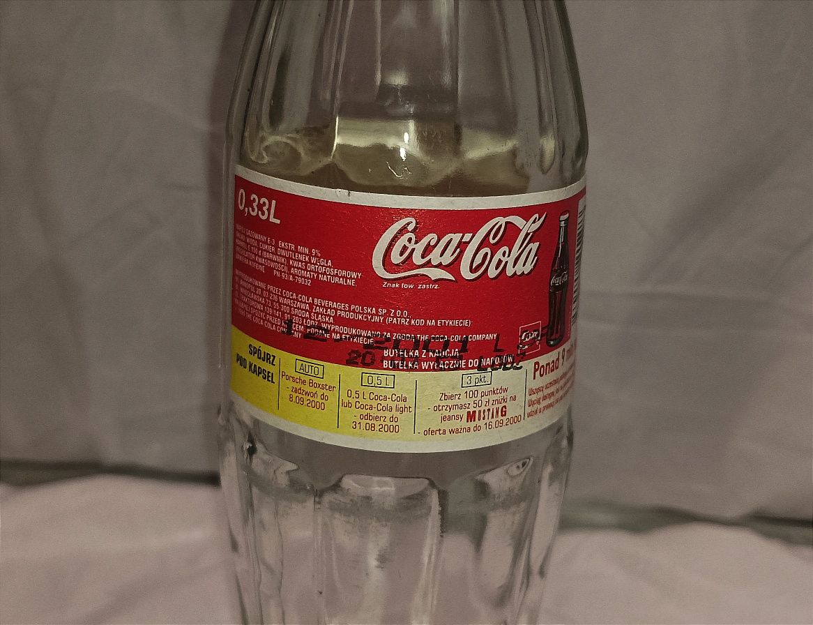 Stara limitowana butelka Coca-Cola z 2001r