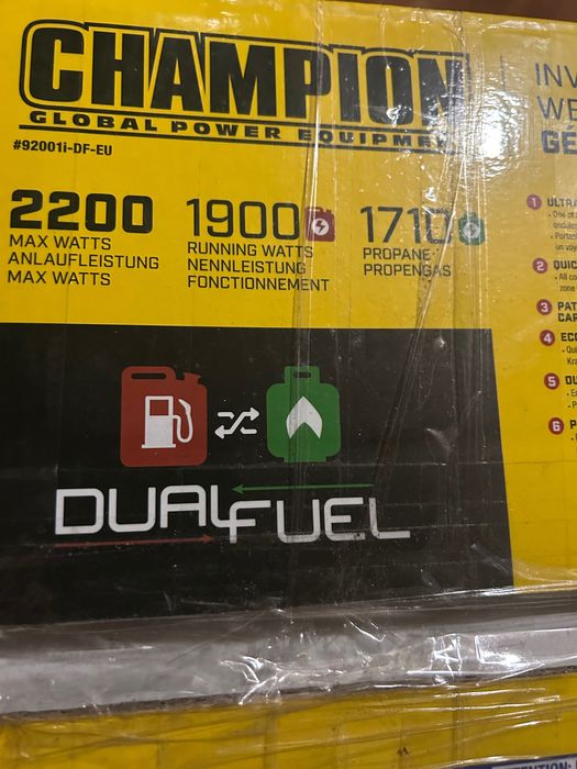 Інверторний генератор (газ-бензин) Champion 2200W  inverter