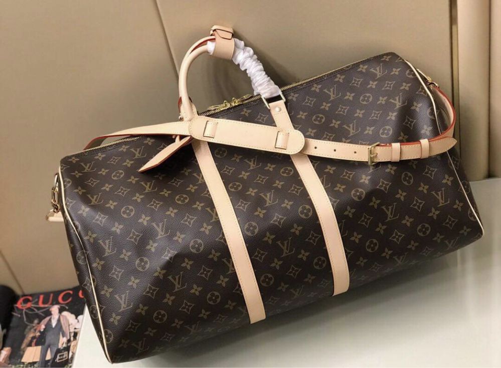 Torba podrozna Louis Vuitton monogram skóra Keepall 50