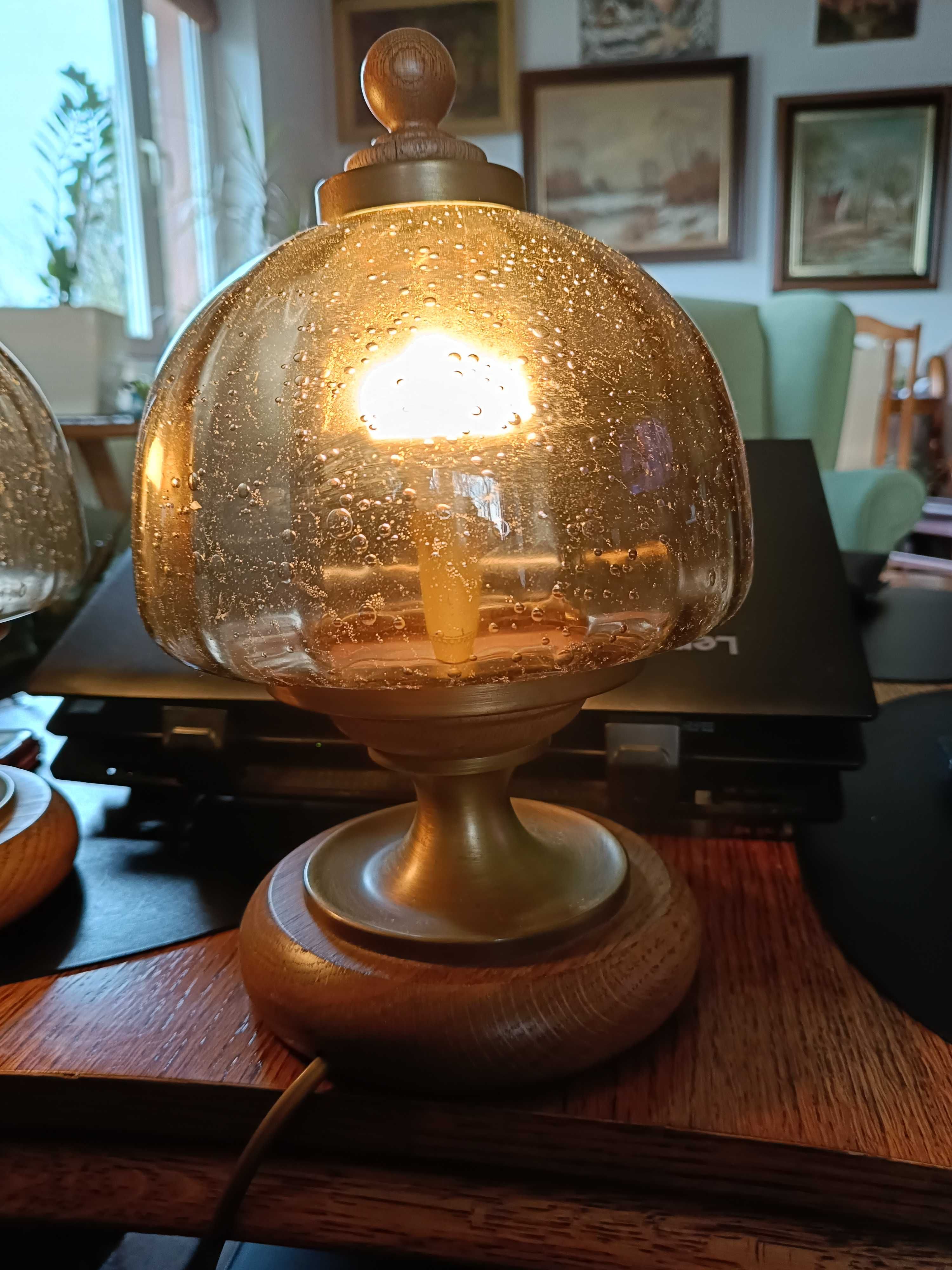 Dwie stare lampki nocne Hillebrand, lata 80-te