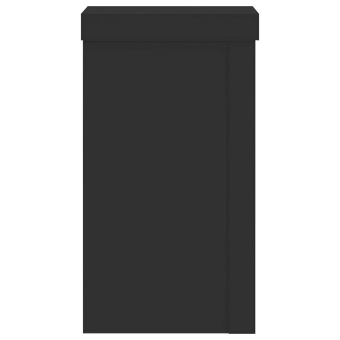 Vidaxl Podstawki Pod Doniczki, 2 Szt., Czarne, 10X10X18 Cm