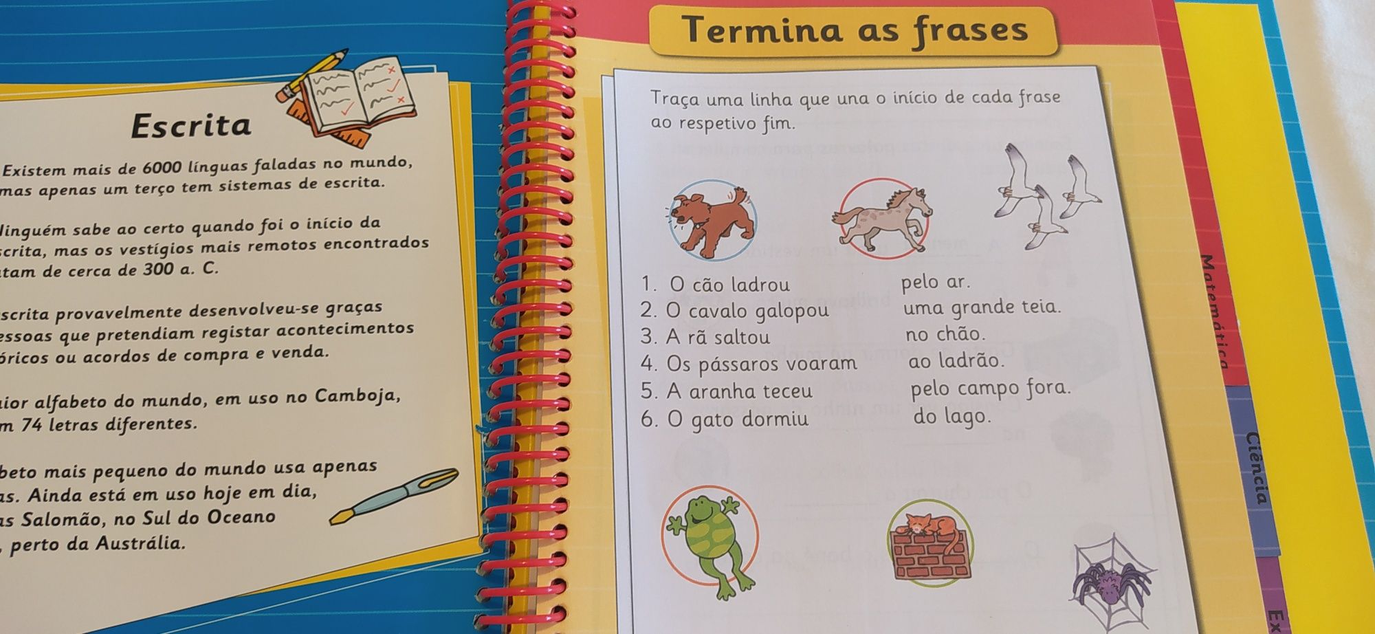 Prepara-te Para a Escola. Capa com fixas