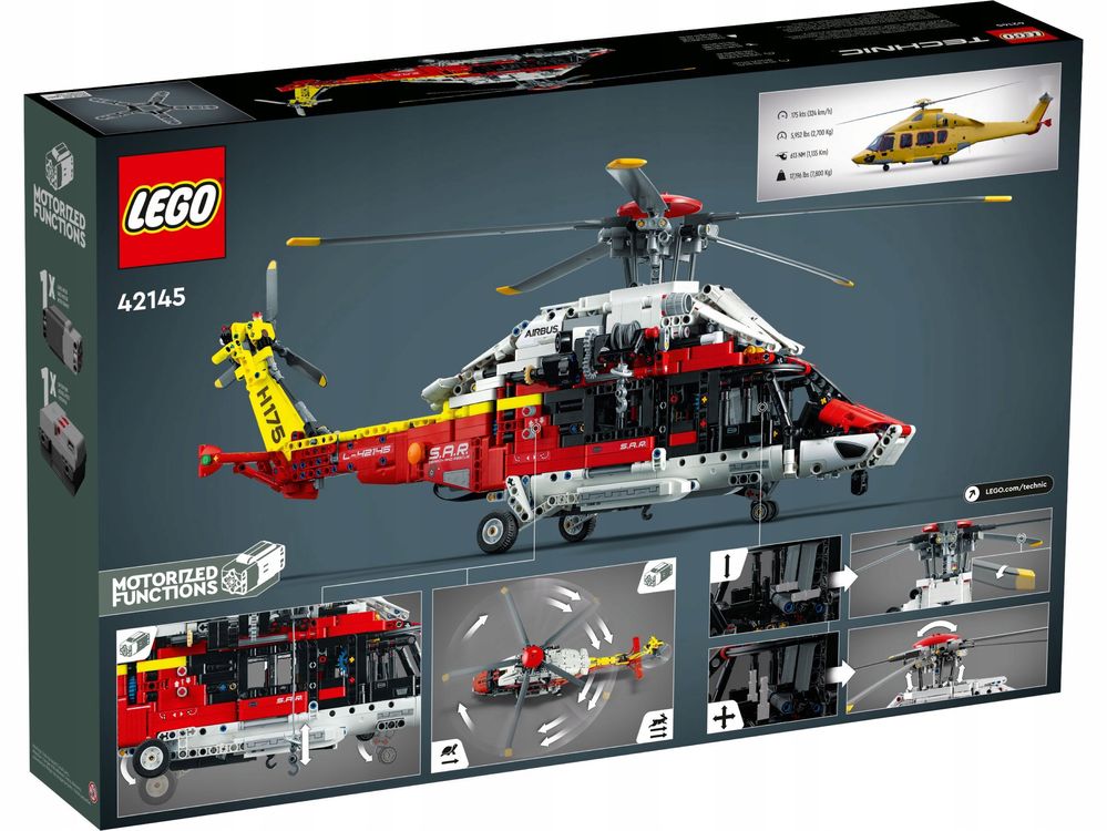 LEGO TECHNIC 42145 helikopter ratunkowy airbus