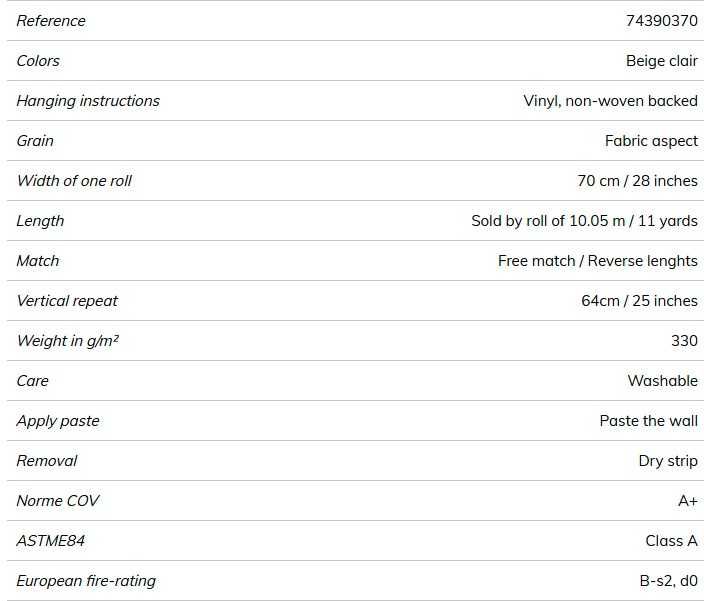 CASAMANCE - papel de parede JOHARA beige