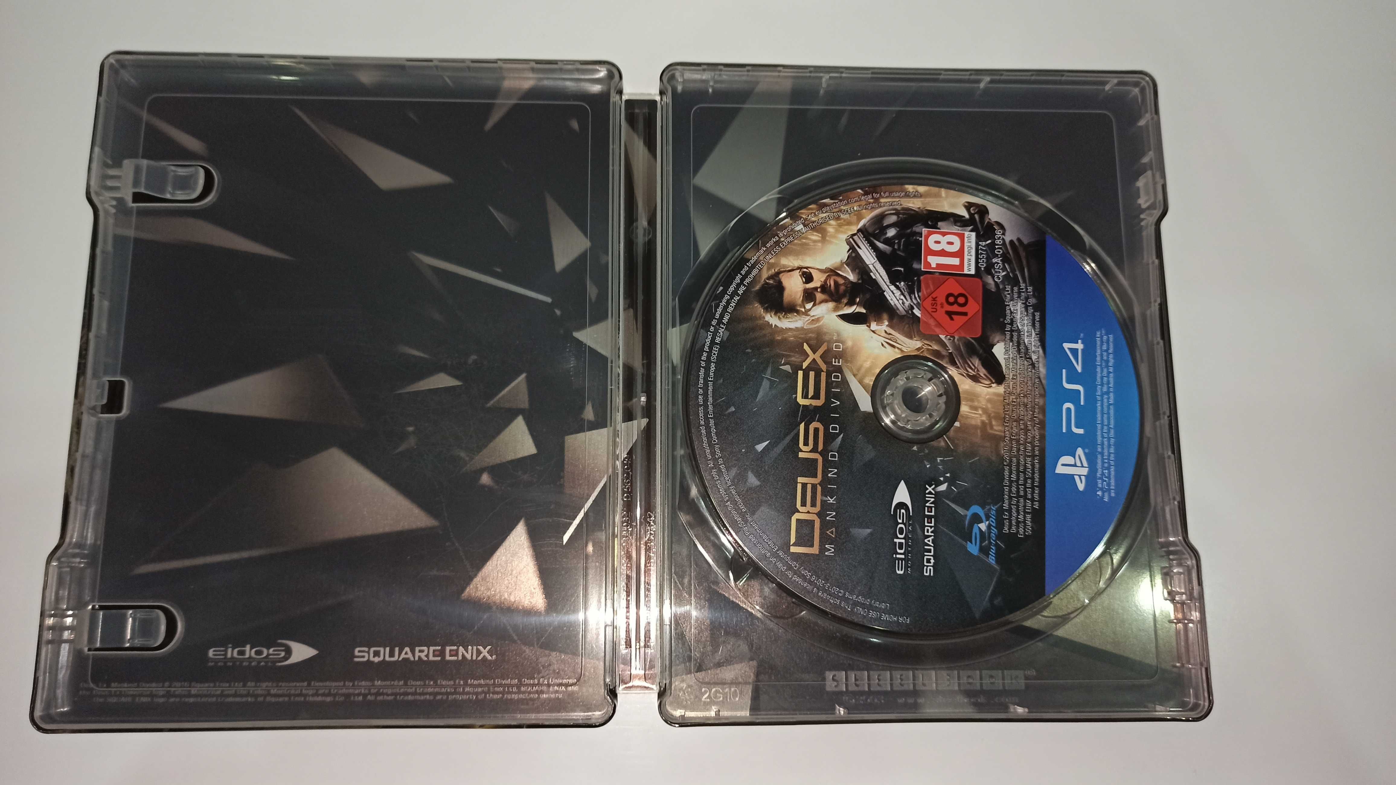 ps4 DEUS EX MANKIND DIVIDED po polsku steelbook super stan