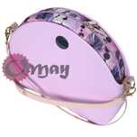 organizer do OBAG MOON LIGHT fioletowe piórka czarny 2 kieszenie OMAY
