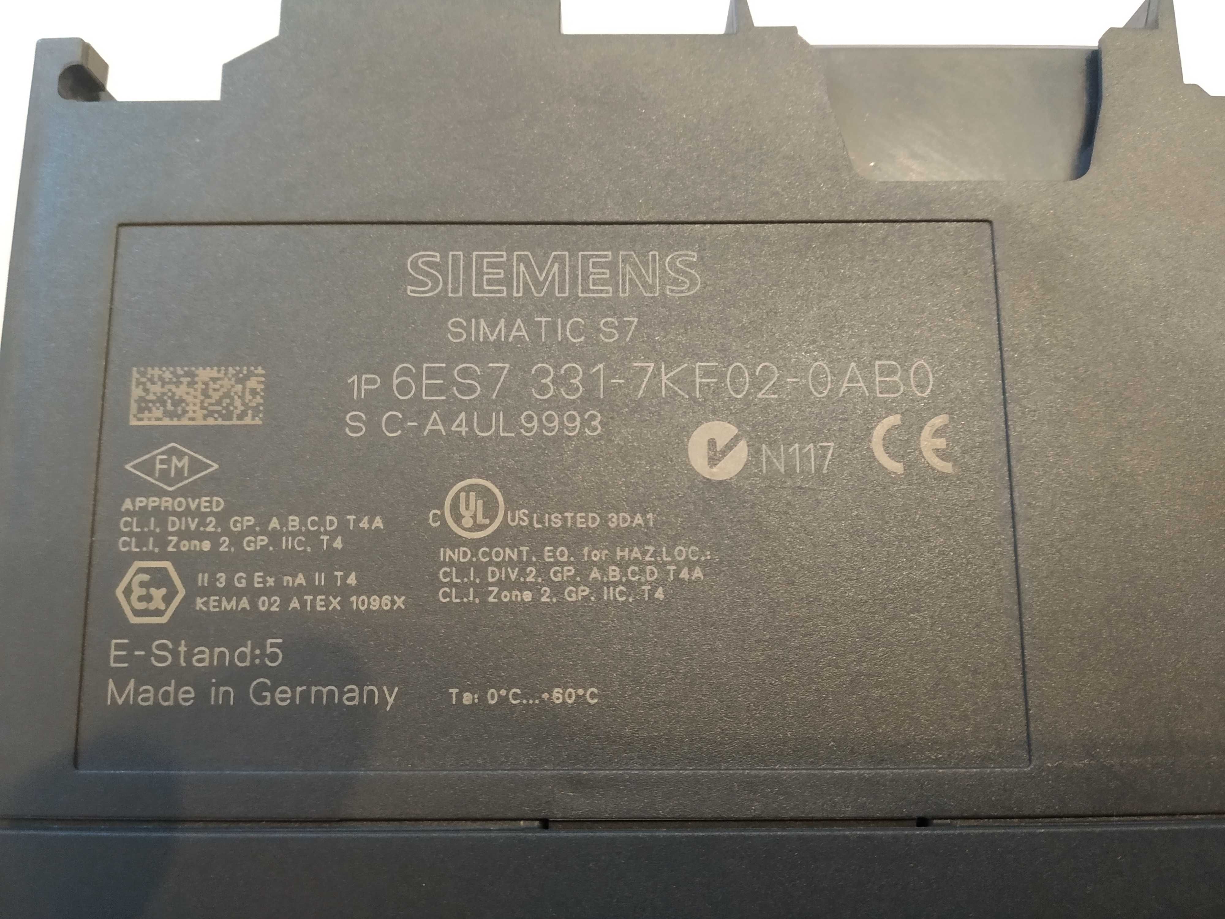 SIEMENS S7-300 analog input 6ES7 331-7KF02-0AB0