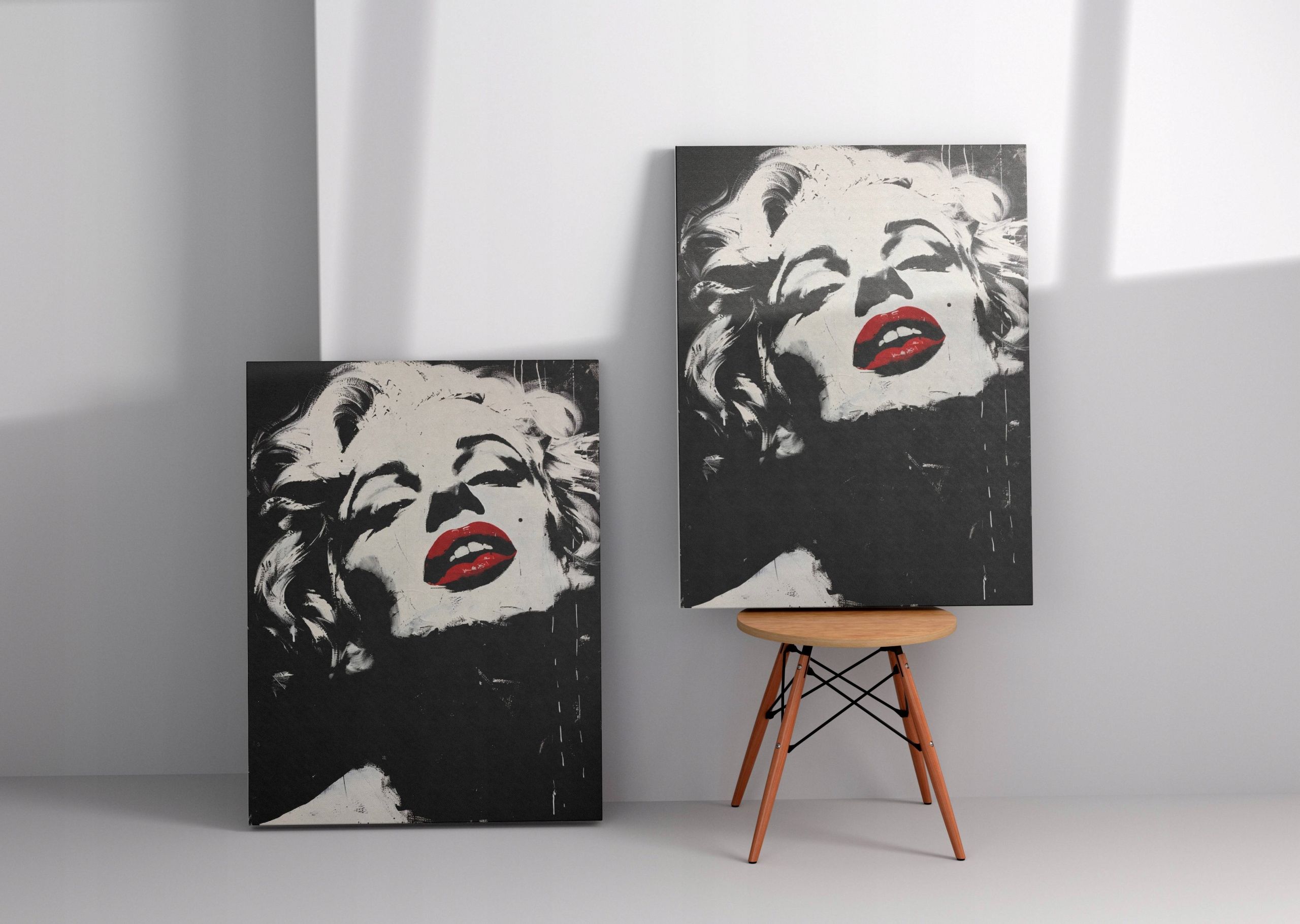 Obraz na płótnie Marilyn Monroe 60x80 cm - Pop-Art Ikona Glamour