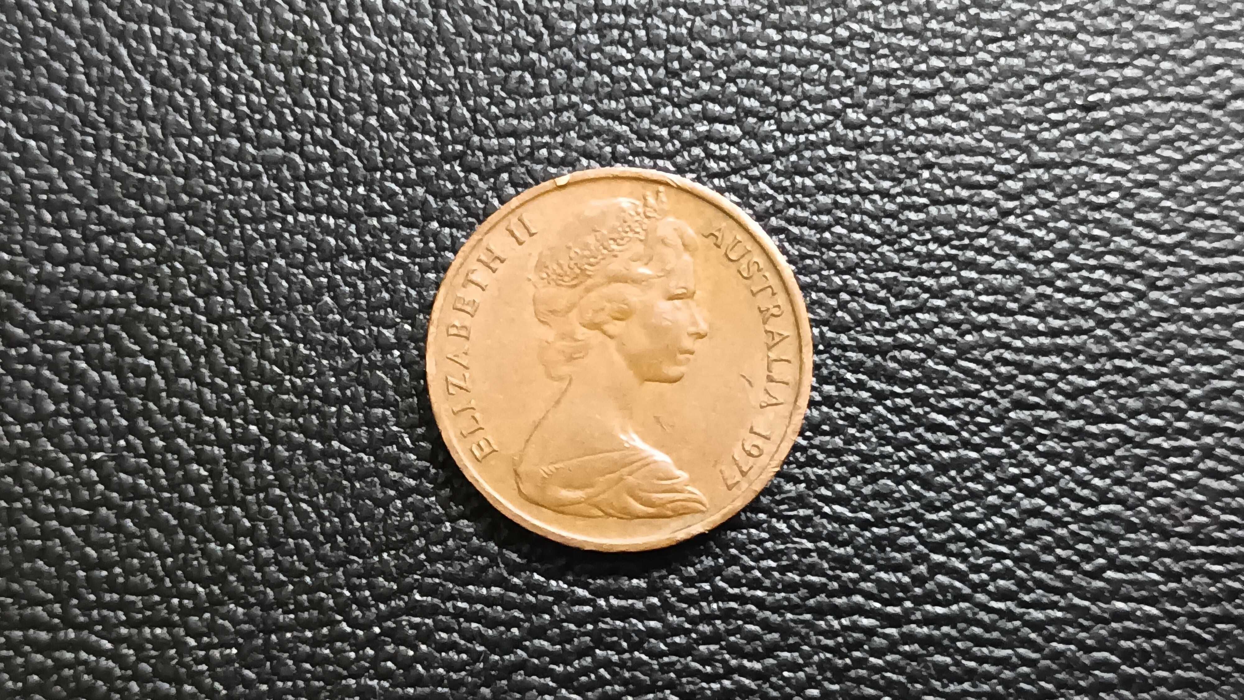 Moneta, Australia, Elizabeth II, 1 Cent, 1977, Brąz