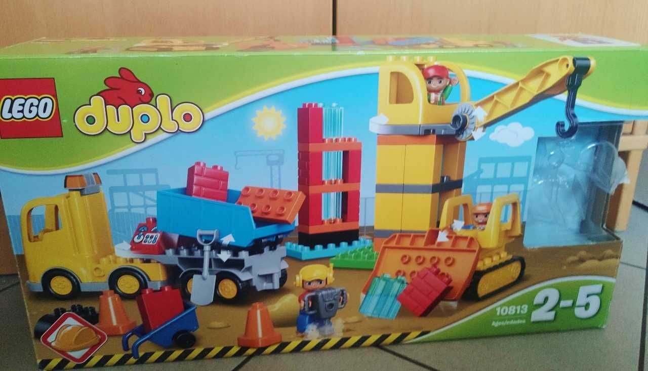 Klocki Lego Duplo Wielka Budowa dźwig koparka wywrotka  10813