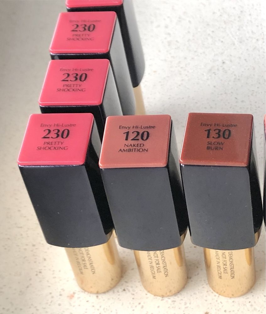 Estee Lauder Envy Hi-Lustre Matte szminki pomadki czerwone nude