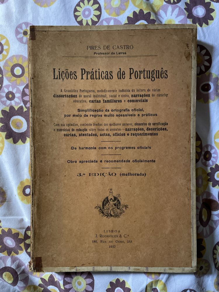 Lições práticas de Português de Pires de Castro 1932