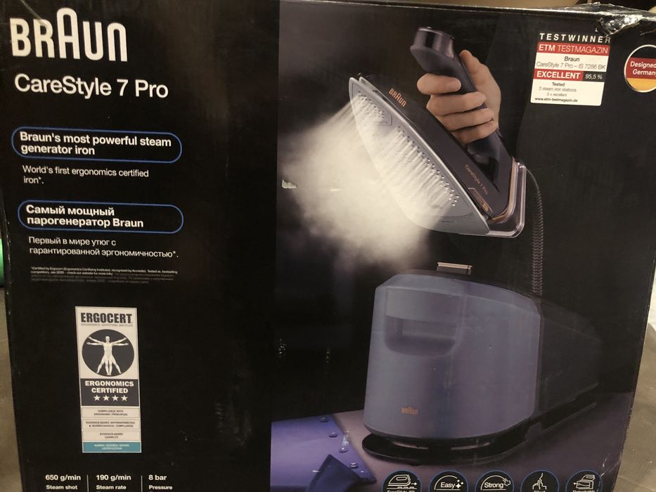 Утюг с парогенератором Braun IS7286BK