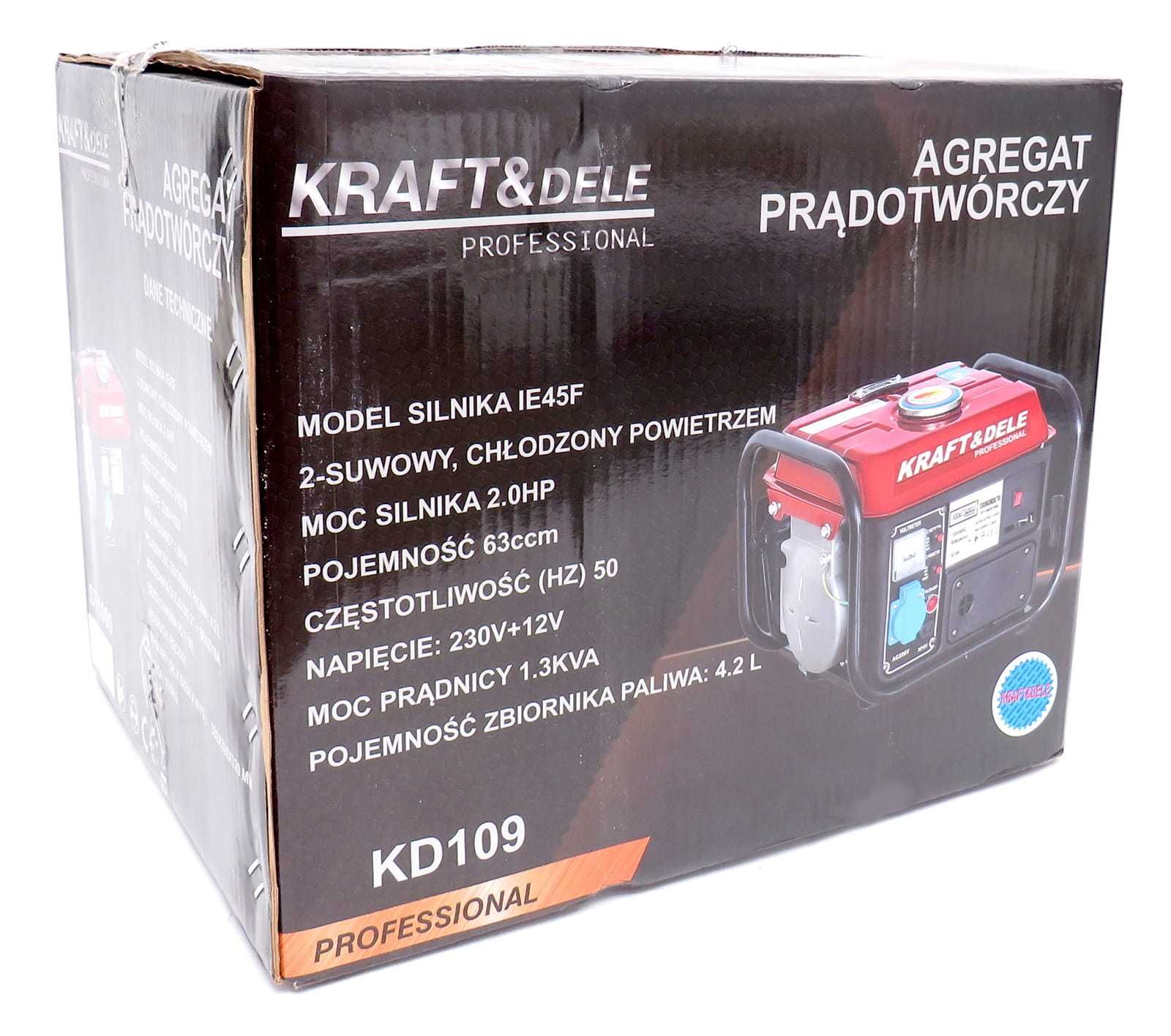 KRAFT&DELE Agregat Prądotwórczy 1200w 2km 230v  KD109