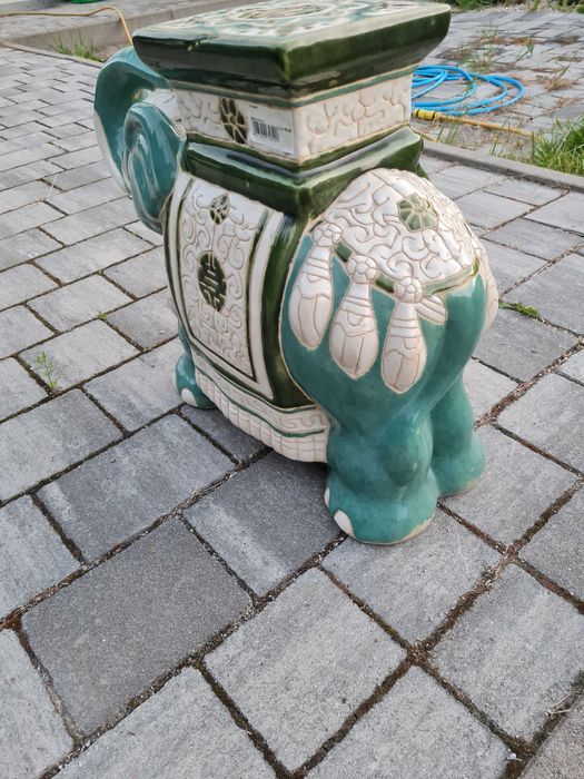 Słoń porcelanowy - duzy