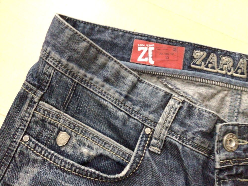 Spodnie zara jeans - meskie 32 model ZRJ Demin