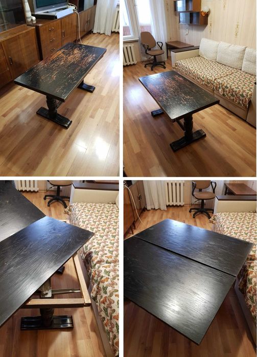 Розкладний дерев’яний  стіл - Стол дерево для реставрации Трансформер