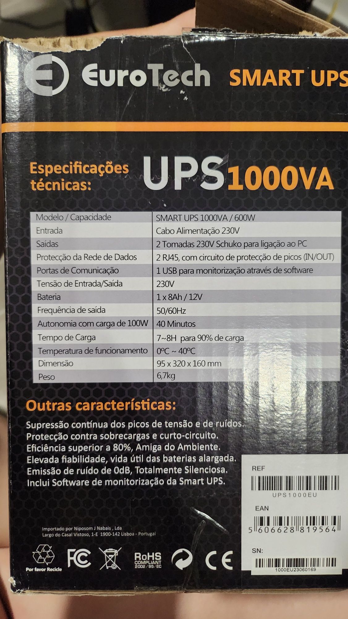 Estabilizador de energia de 1000W