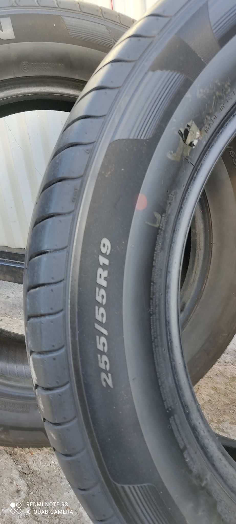 sprzedam opony 255/55 R19 111V XL   2 nowe + 2 używane jeden sezon