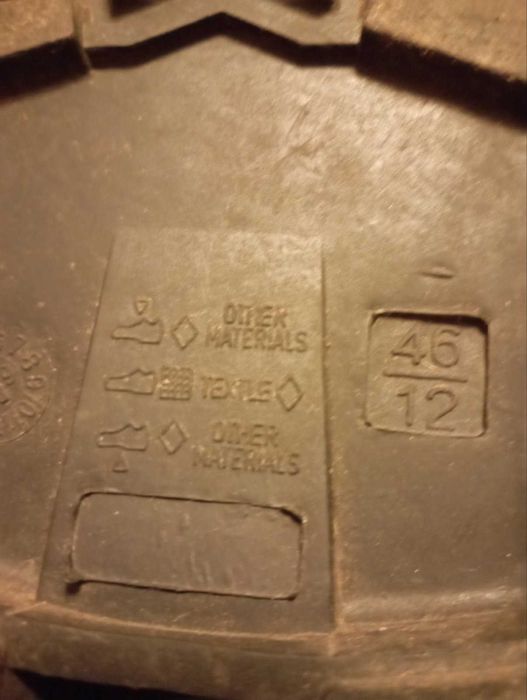 Чоловічі ризові чоботи. Розмір 45-46