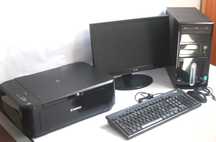 PC Asus i5 com teclado, rato e impressora