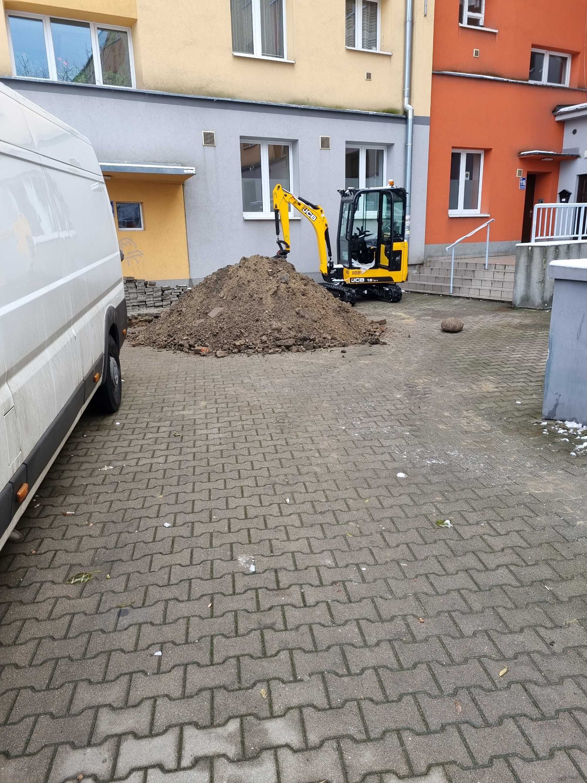 minikoparka wykopy fundamenty drenaże usługi