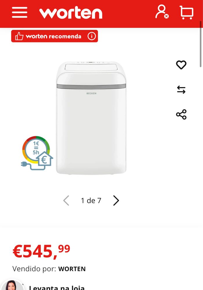 Ar condicionado Portatil Becken
