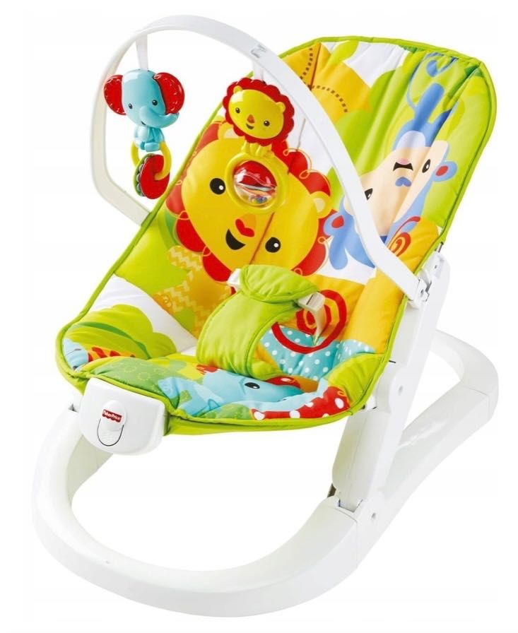 FISHER PRICE CMR20 Baby Gear Składany leżaczek z wibracjami