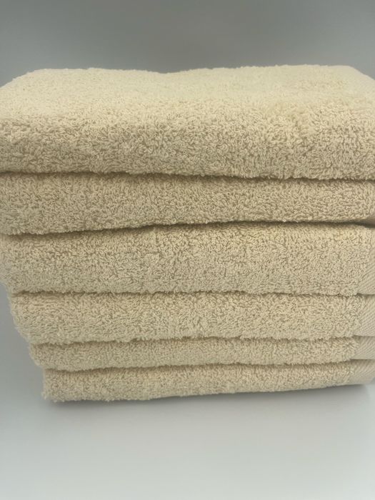Komplet 6 recznikow kąpielowych 70x140 bawełna 100% ecru