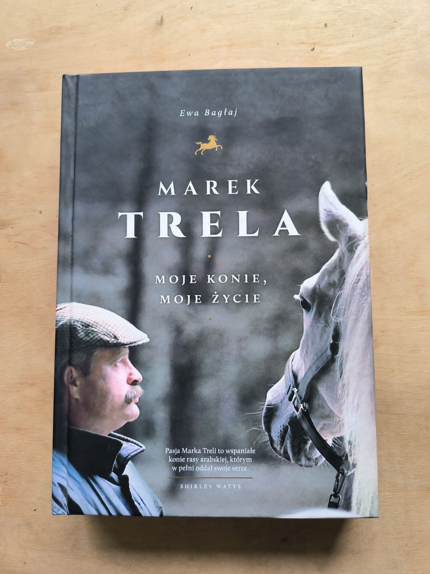 Książka Marek Trela z autografem moje konie moje życie biografia konie