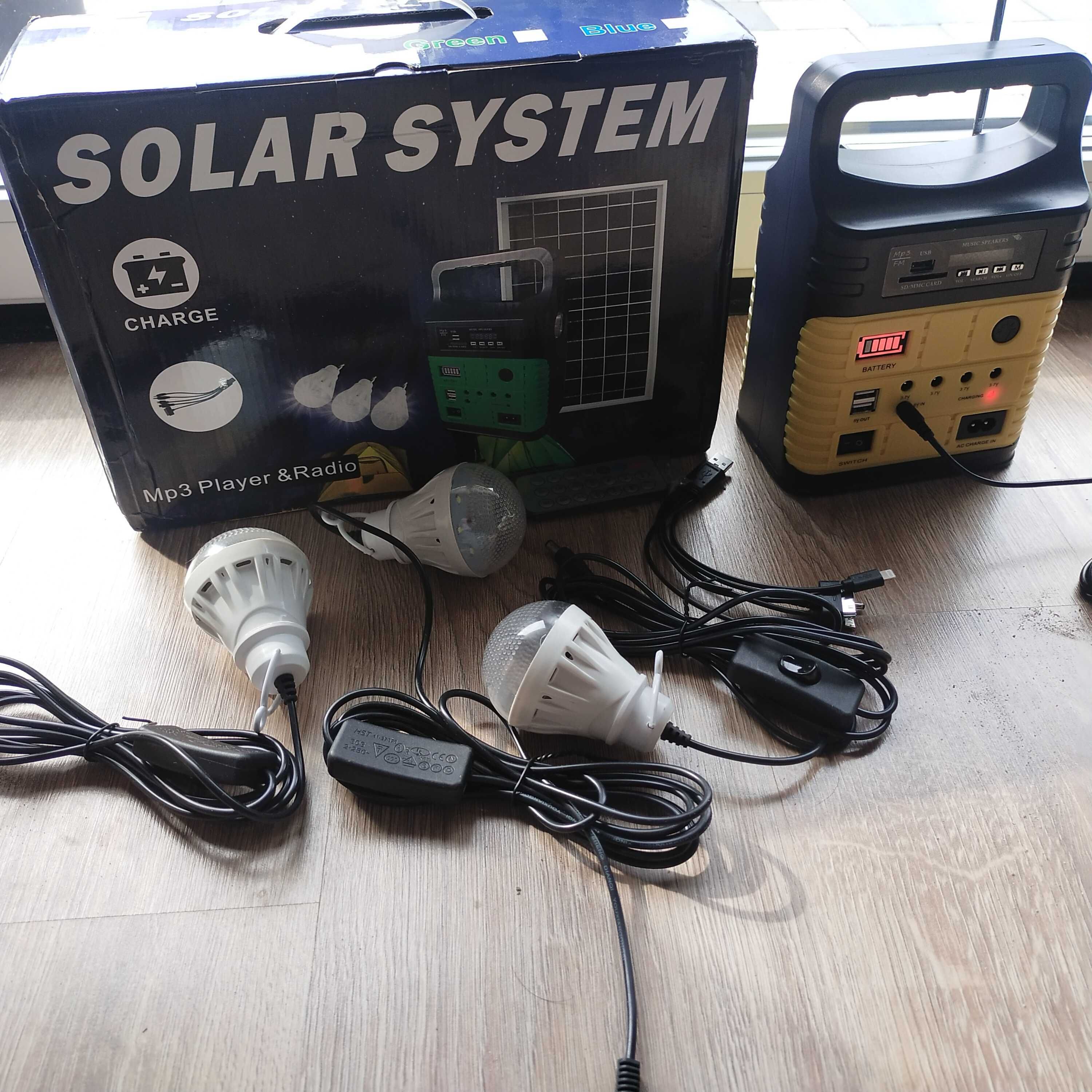 generator słoneczny z funkcją oświetlenia
