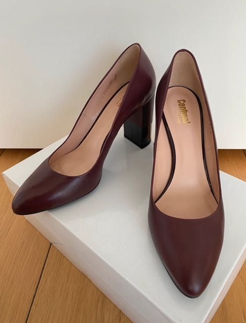 Czółenka w kolorze bordo