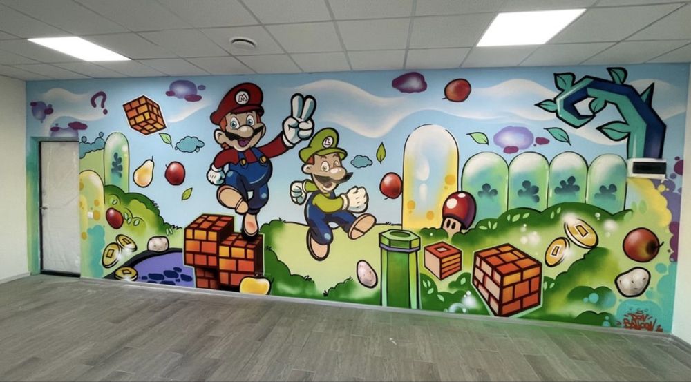 Murale Graffiti malowanie wnetrz remont wisła ustron bielsko ślask