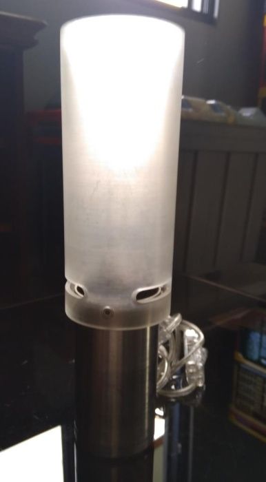 Candeeiro de Mesa com base em Inox