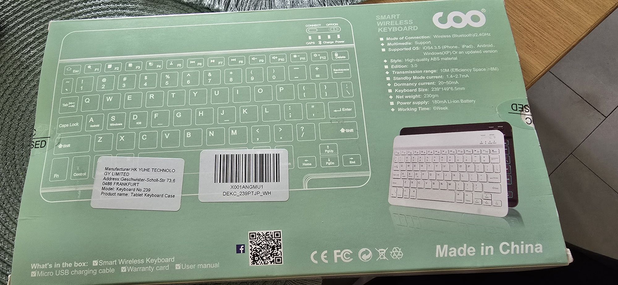 Klawiatura bezprzewodowa do tabletu