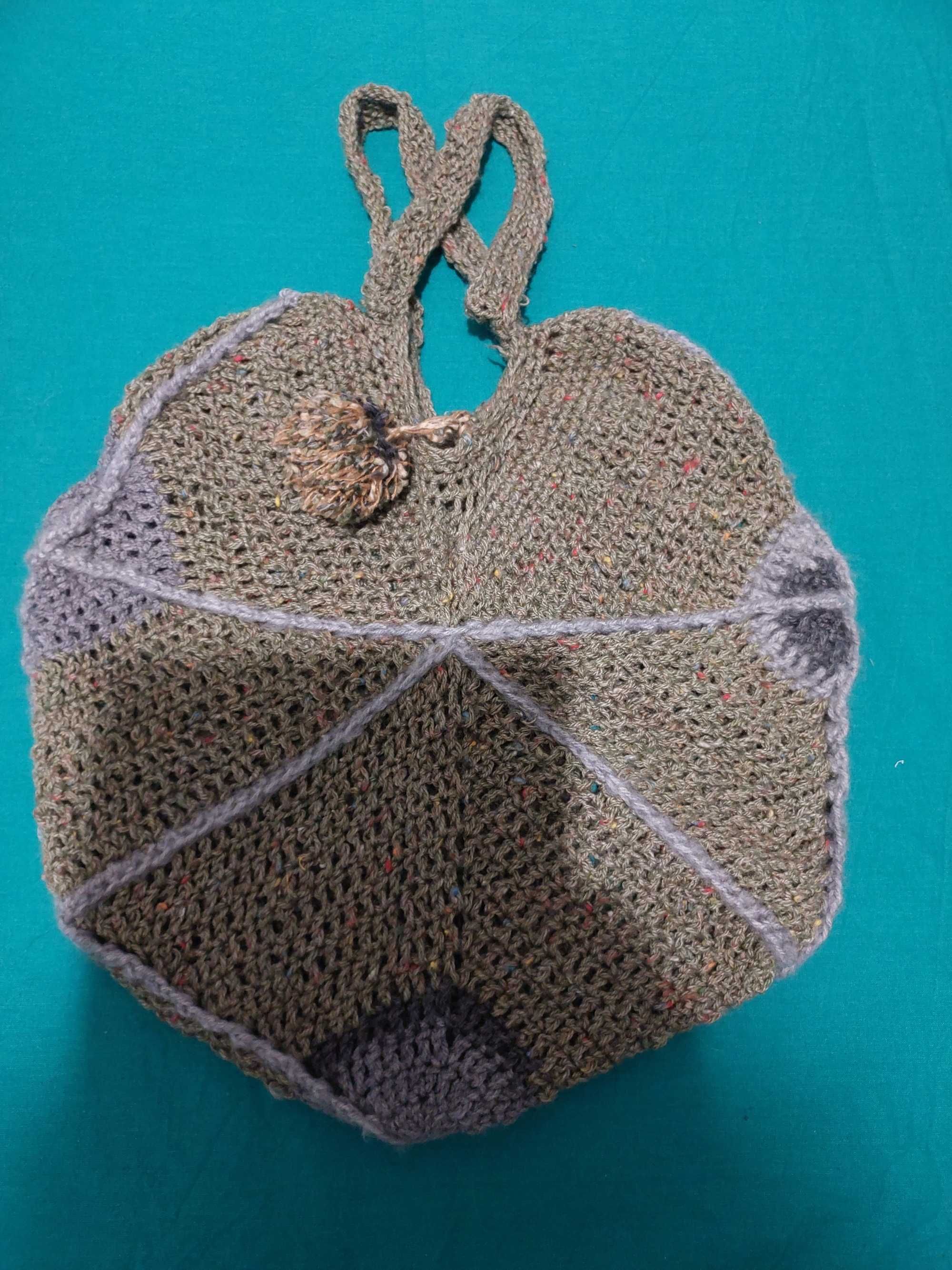 Torba, torebka ręcznie robiona na drutach