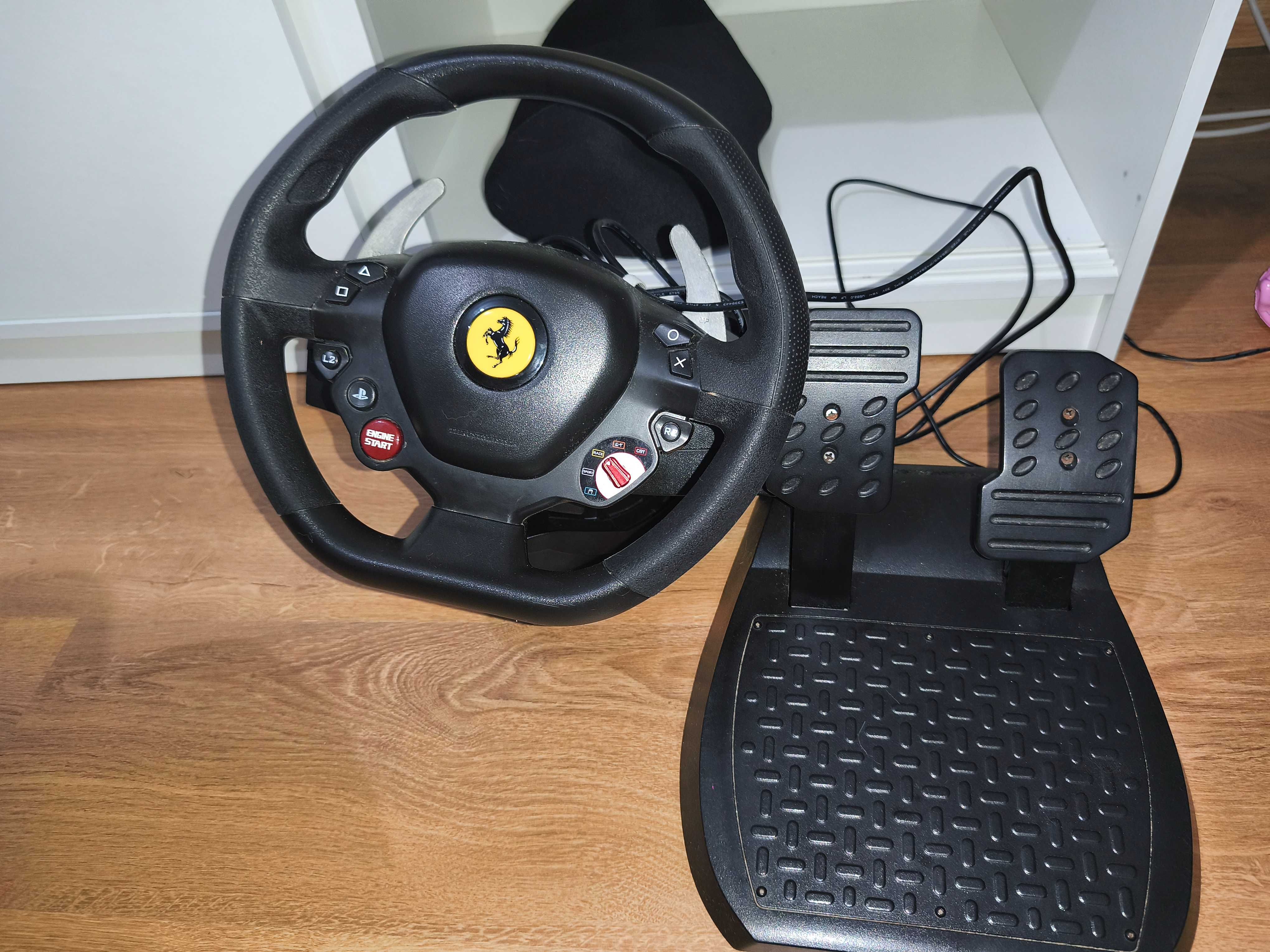 Volante Ferrari +pedais para jogos