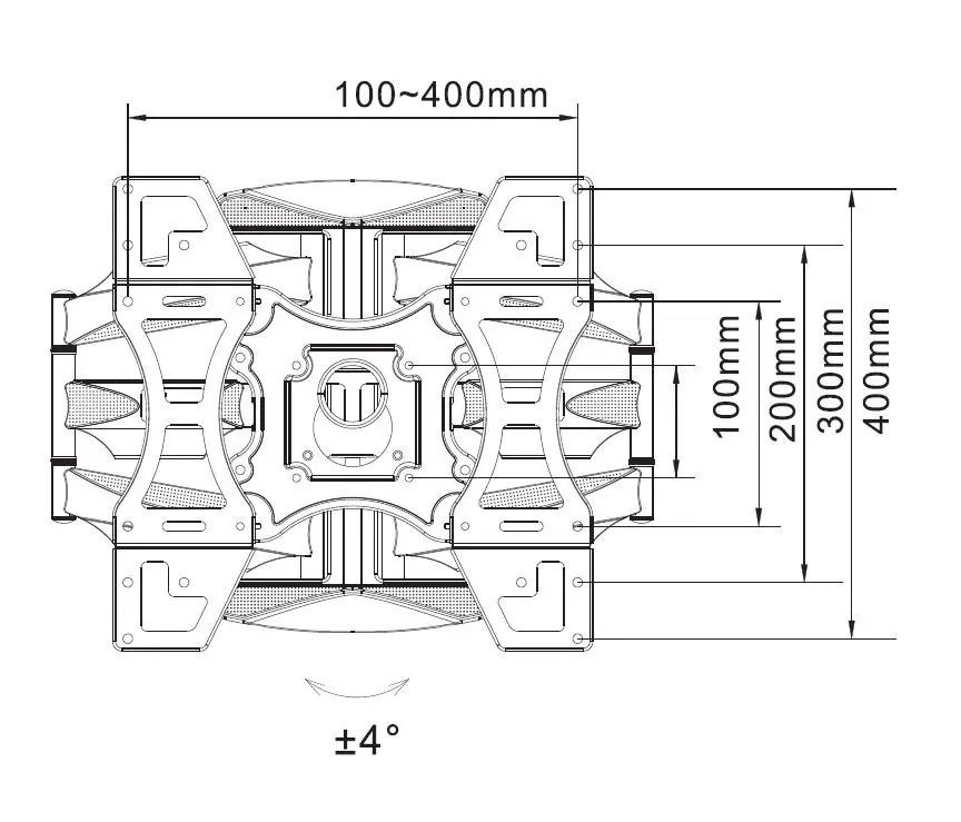 Uchwyt Reinston EU021 od 40" do 70" Max 45kg