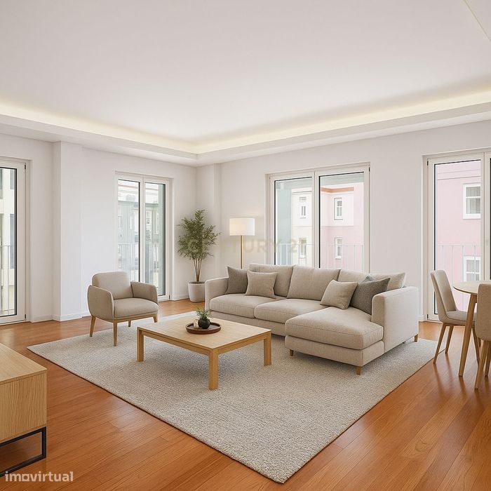 Apartamento T3 a estrear com 2 lugares de garagem - Centro de Lisboa