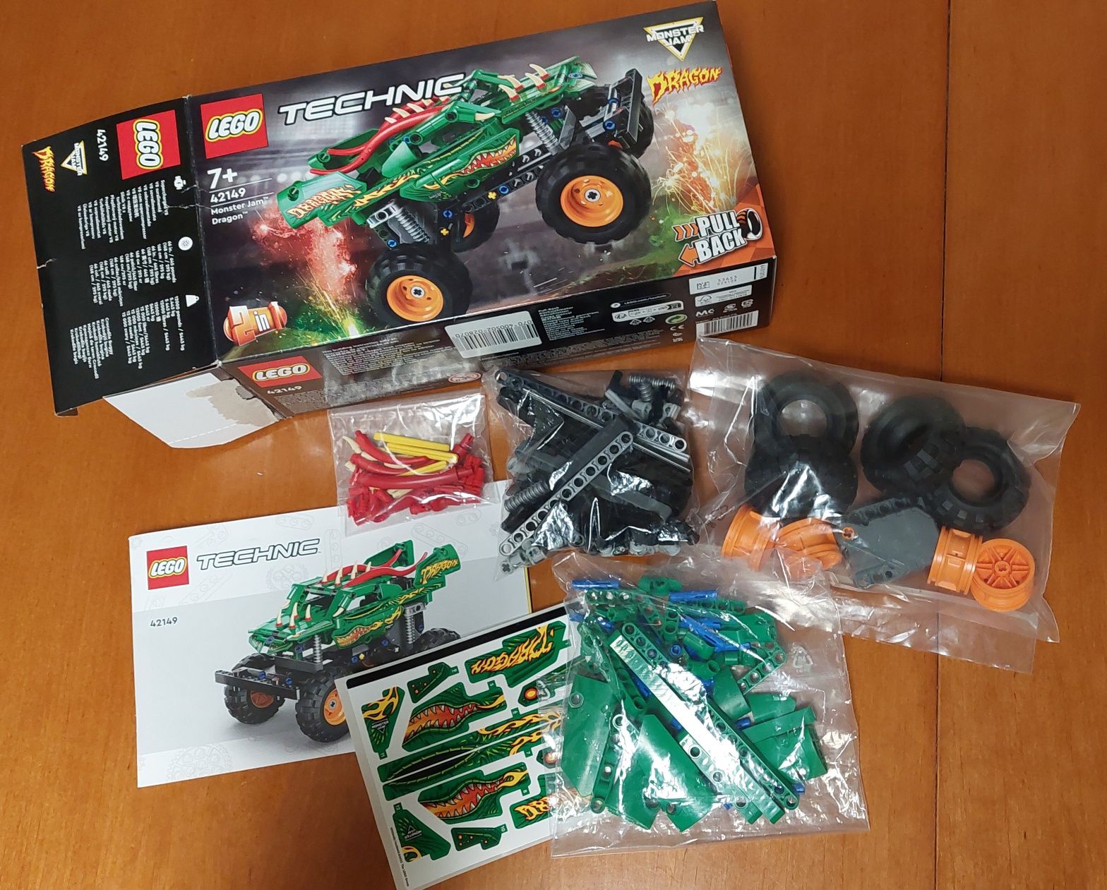 Lego technic monster jam dragon