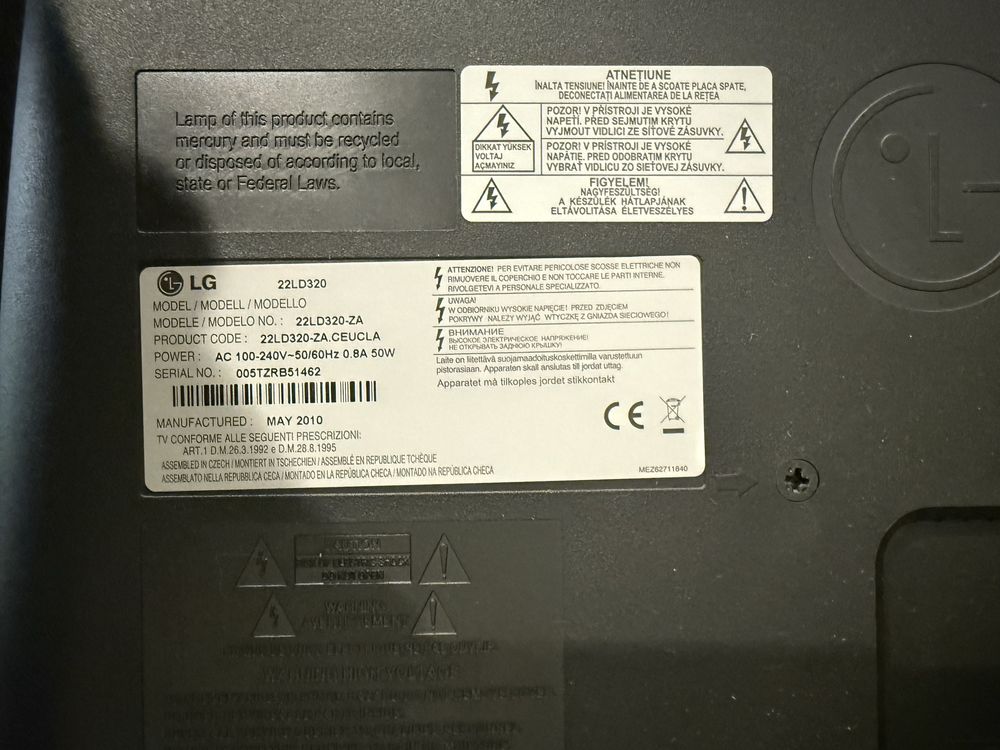 Продам телевізор LG, 22 дюйми