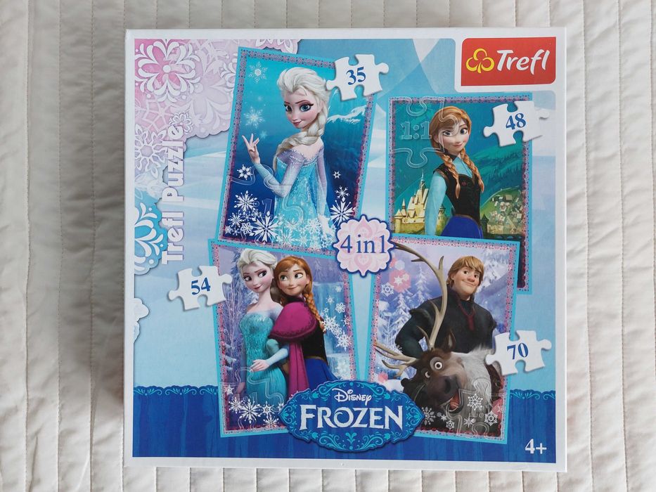 Puzzle Trefl 4w1 Frozen (wiek 4+)