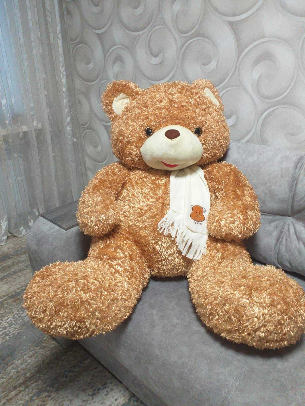М'яка іграшка "Ведмедик" Lulutoys, 150 см коричневий.