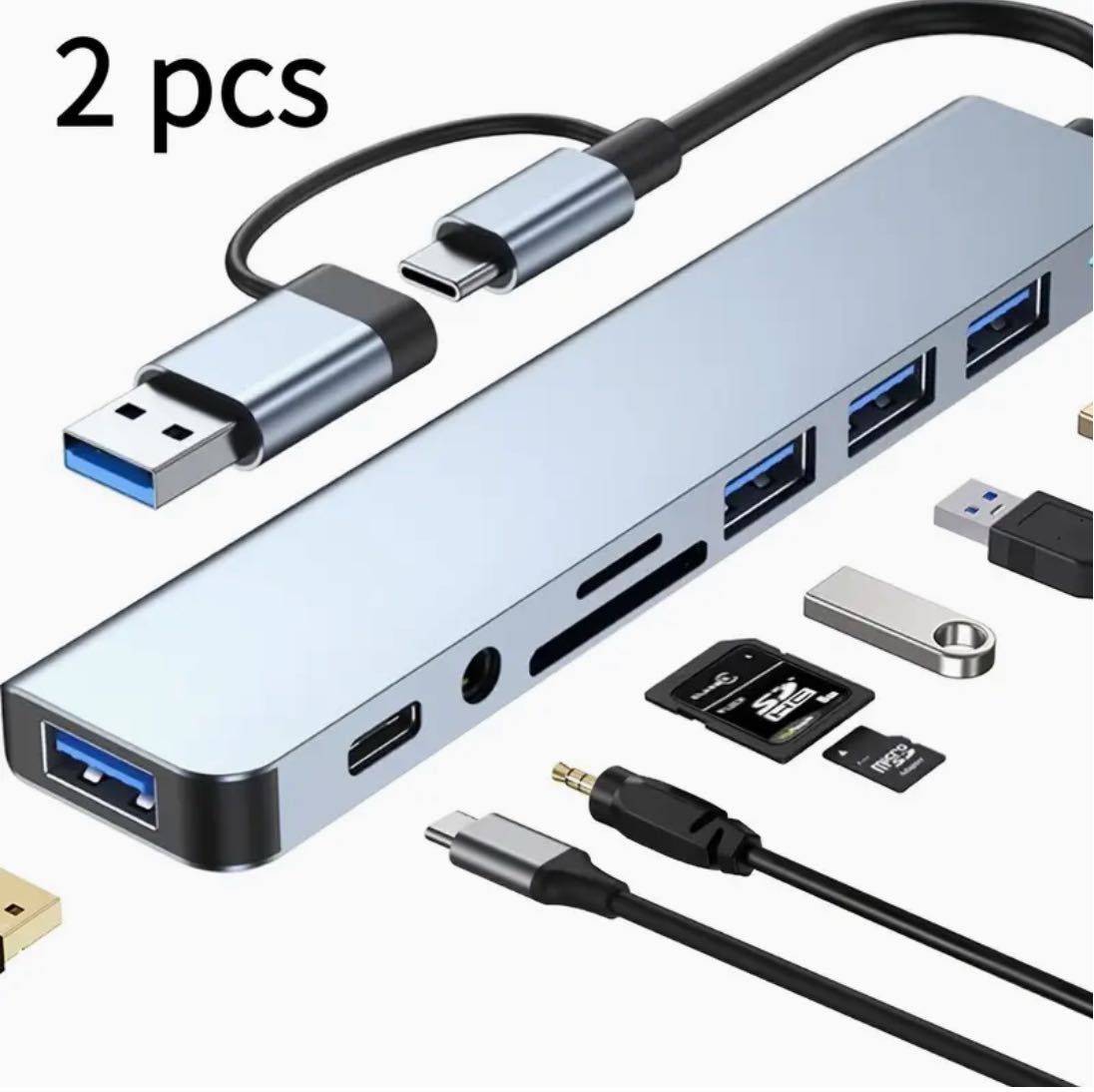 Adaptador Tipo C 8 em 1