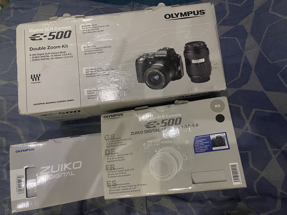 Olympus e500 повний комплект:2 обʼєктива