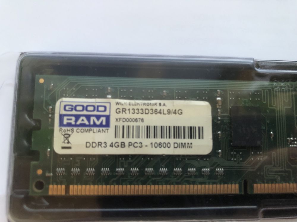 Оперативна памʼять GOODRAM DDR3 4GB 1600 MHZ (GR1600D364L11S/4G) Б/У